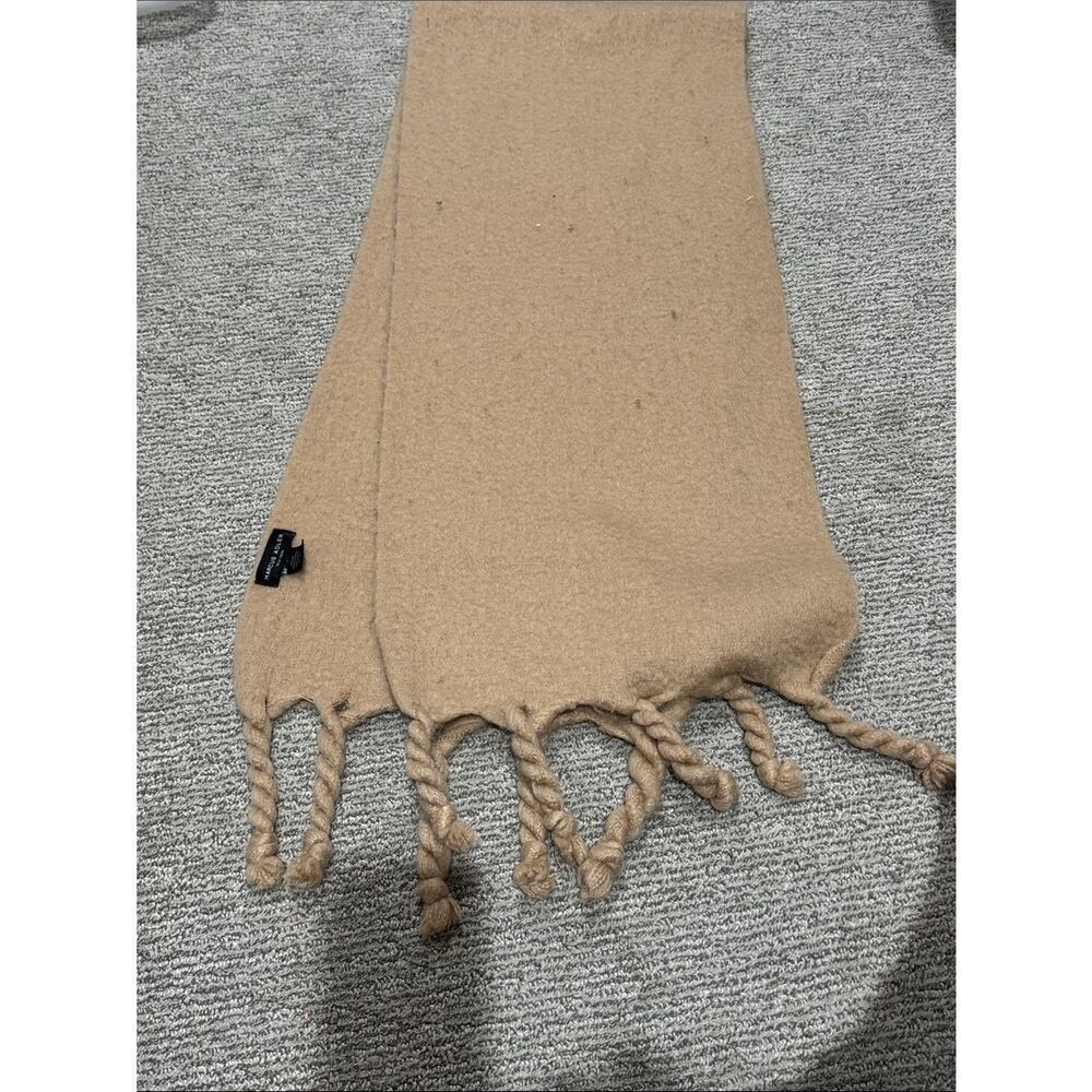 Classic Camel Fringe Scarf - Women’s Soft Wrap